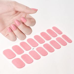 Patch à ongles en gel semi-durci, 16 embouts, bande adhésive dégradée, longue durée, couverture complète, autocollant, lampe UV, <span class=keywords><strong>manucure</strong></span> - Product Image 5