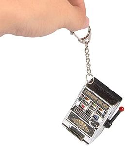 Porte-clés mini-machine à sous personnalisé avec poignée fonctionnelle, souvenirs de Las Vegas, cadeaux porte-bonheur jackpot, vente en gros - Product Image 3