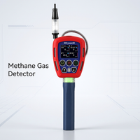 Detektor Gas Metana Profesional untuk Pertambangan, Monitor Kebocoran Metana dengan Tongkat Pendeteksi, Versi Deteksi Multi-Mode