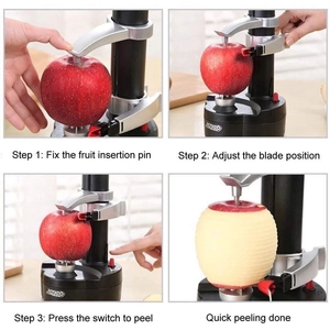 Éplucheur multifonctionnel électrique <span class=keywords><strong>automatique</strong></span> pour <span class=keywords><strong>légumes</strong></span> et fruits, outils de cuisine, lames pour éplucher les pommes de terre et les pommes - Product Image 3