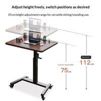 Table d'appoint pliable et réglable en hauteur pour ordinateur portable, directement de l'usine, faible MOQ, prix compétitif, table de chevet mobile sur roulettes, commande en gros