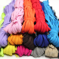 Arc-en-ciel réglable couleurs personnalisées cordon élastique tressé en nylon en stock pour la décoration de livre de tressage de cheveux