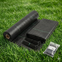 Toile paysagère durable 60 g/m² en rouleau, tissée, anti-mauvaises herbes, avec protection UV pour l'aménagement paysager professionnel