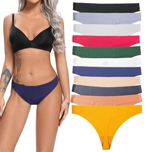 Perizoma da donna Sexy <span class=keywords><strong>Super</strong></span> elastico senza cuciture in cotone con cavallo unico - Product Image 1