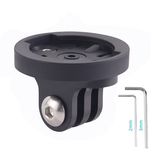 Nouveau support d'ordinateur de vélo 2 en 1 adaptateur de montage en aluminium pour guidon pour ordinateur de vélo <span class=keywords><strong>Garmin</strong></span> et pour caméras d'action Gopro - Product Image 1