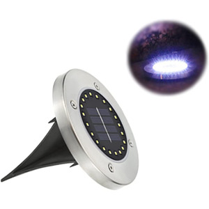 Luz Solar para Jardín, 20 LED, Impermeable, de Acero Inoxidable, para Exteriores, Luz Blanca Cálida - Product Image 2