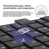 Para Laptop; Combo de Teclado y Ratón Inalámbrico Recargable Portátil en Caja de Regalo