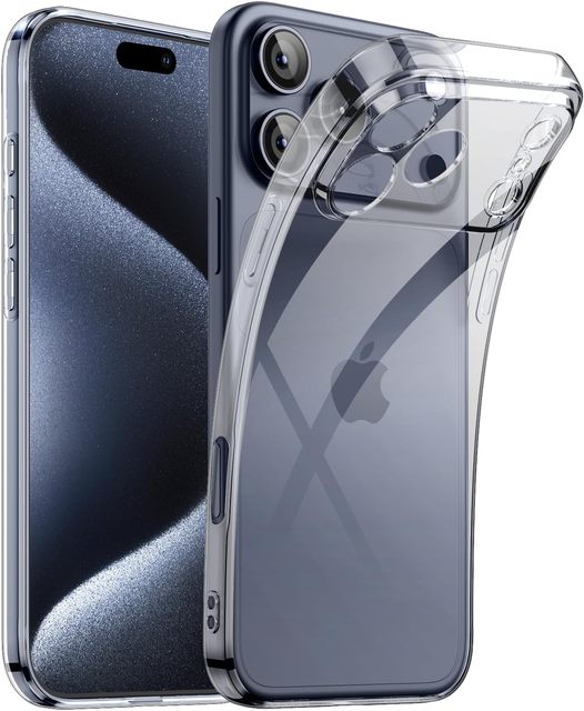 Full Protect Shockproof Anti-Yellowing Silm Soft TPU Bumper Mobile Phone Case for iPhone 17/Air/17 Pro/17 Pro Max/16/15/14 Case