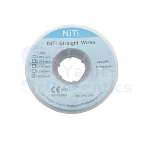 Yamei ortodontico ortodontico ortodontico ad arco dentale <span class=keywords><strong>NITI</strong></span> fili dentali 5 metri <span class=keywords><strong>NITI</strong></span> fili dritti ad arco per ortobretelle - Product Image 1
