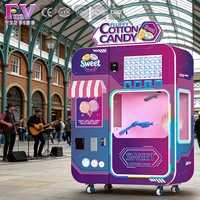 Distributeur automatique de bonbons entièrement automatisé avec écran tactile, gestion cloud, paiement multi-mode, programmable, design compact, faible coût de location