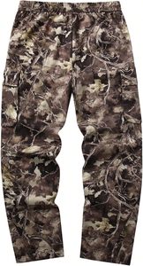 <span class=keywords><strong>Pantaloni</strong></span> Cargo da Uomo RoseSeek <span class=keywords><strong>con</strong></span> Coulisse in Vita, Stampa Camouflage All-Over, Stile Streetwear <span class=keywords><strong>con</strong></span> Tasche, 100% Poliestere - Product Image 2