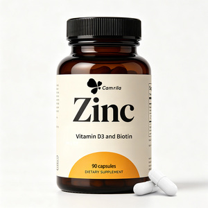 Complément alimentaire personnalisé avec logo privé, capsules de zinc, vitamines et biotine pour soutenir la santé immunitaire et la santé reproductive masculine. - Product Image 1