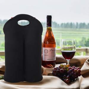 <span class=keywords><strong>Sac</strong></span> de transport de vin 2 bouteilles, <span class=keywords><strong>sac</strong></span> de voyage épais <span class=keywords><strong>isolant</strong></span> en néoprène fourre-tout à vin extensible 2 bouteilles - Product Image 2