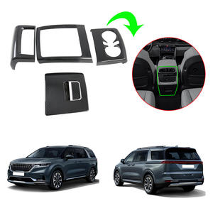 Caja de almacenamiento para consola central de coche ABS, pegatinas de cubierta decorativa, embellecedor de ventilación de aire acondicionado para <span class=keywords><strong>KIA</strong></span> <span class=keywords><strong>Carnival</strong></span> 2020-2022 - Product Image 1