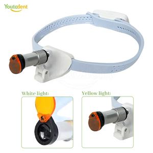 Groothandel Draadloze Tandheelkundige Loepen Met Geel Wit Licht Elektrische Koplamp Kan Naar Beneden Worden Aangepast - Product Image 4