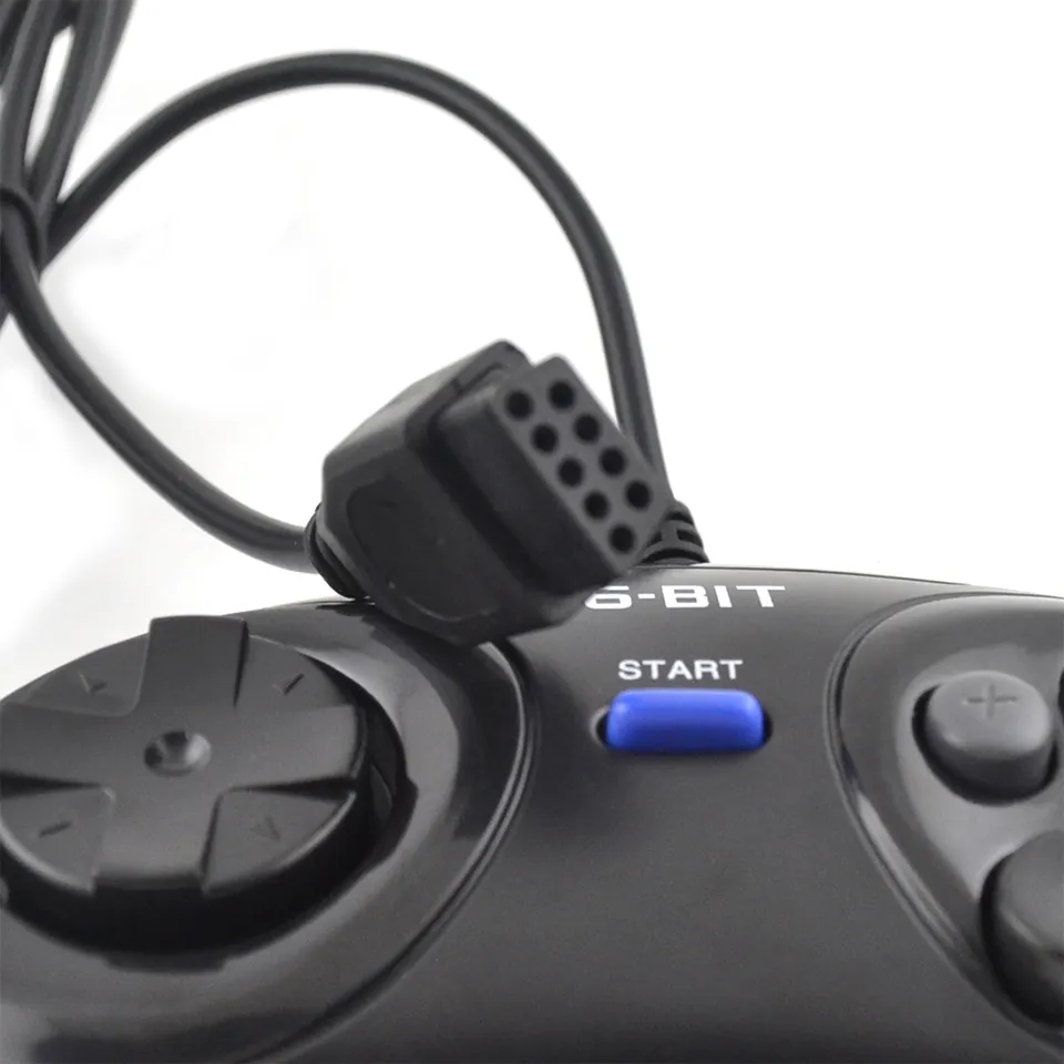 16 Bit 2GB Classic Wired Game Controller for SEGA Genesis
