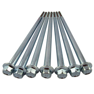 Genuine M8*195 Thick Galvanized Rust-Proof Long <b>Bolt</b> Set <b>Flange</b> <b>Bolts</b> for Gasoline & Diesel Generators Parts & Accessories - Product Image 2