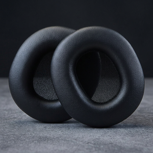 Coussinets d'écouteurs Audio-Technica ATH-M70x en cuir protéiné de qualité supérieure, anti-déchirure, pour casque de studio, noirs - Product Image 1
