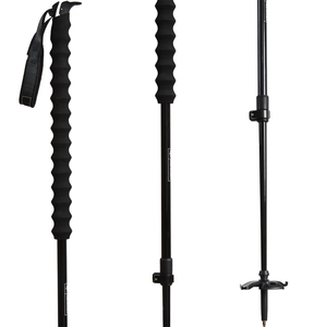 Bâton <span class=keywords><strong>de</strong></span> <span class=keywords><strong>ski</strong></span> télescopique en carbone graphite en deux parties avec poignées en mousse EVA étendues - Product Image 2
