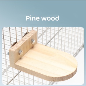Fabricant de perroquet en bois naturel support plate-forme perruche Rectangle support perche étagère support jouet <span class=keywords><strong>Cage</strong></span> accessoires oiseau perchoir - Product Image 2