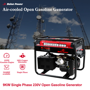 Générateur à essence monocylindre à cadre ouvert de 9 kW refroidi par air pour activités de plein air, réservoir de carburant de 34 L, moteur à essence 192FE - Product Image 4