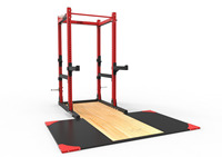 Máquina Smith 3x3, Jaula de Entrenamiento Funcional, Power Rack con Plataforma