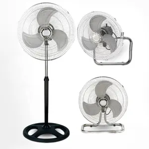 Wall Fan Multiple Function Metal Blade 220v 16 Inch Floor Wall Fan 3 In 1 Industrial Fan**