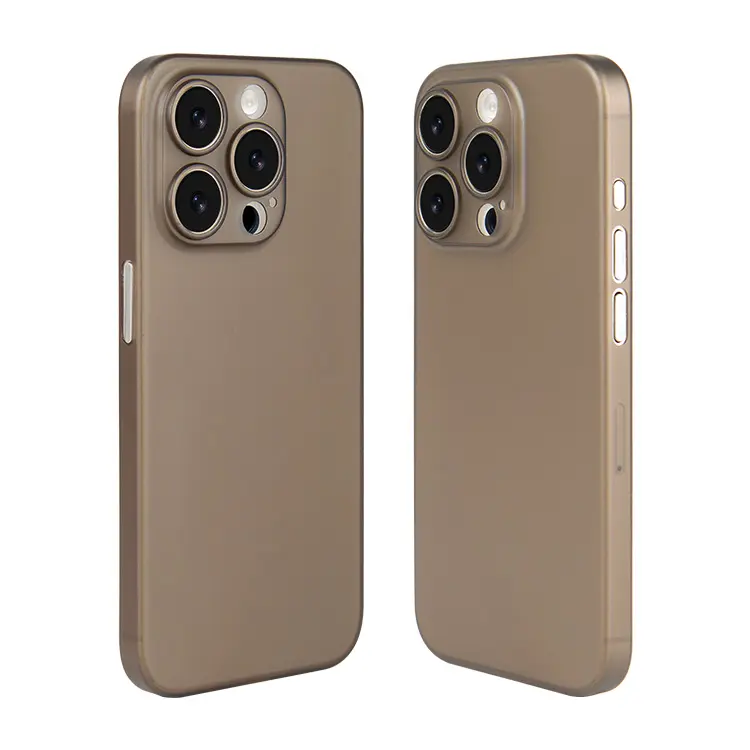 Nouvelle arrivée PP Ultra Slim Matte Phone Thin Case pour iPhone 15 Pro Max Back Cover Case
