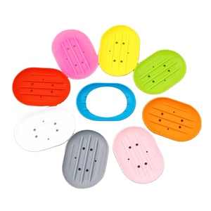Support à Savon en Silicone Flexible et Écologique, Motif Dessin Animé, Fixation Murale pour Maison, Douche, Voyage, Randonnée, Cuisine, Hôtel - Product Image 1