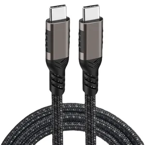 Usb C Naar Usb C Videokabel Type C 3.2 Gen 2 Kabel 4K Videomonitorkabel 20Gbps Gegevensoverdracht 100W Pd Snellader