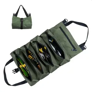 Multi-Purpose Portable Custom Canvas Tool Bag Waterproof Canvas Pouch Tool Bag Hardware Car Tool Bag