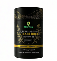 Gomitas Veganas Naturales de Shilajit del Himalaya, Marca Privada OEM, al por Mayor, para Adultos, Fórmula Rica en Ácido Fúlvico y Minerales, Energéticas