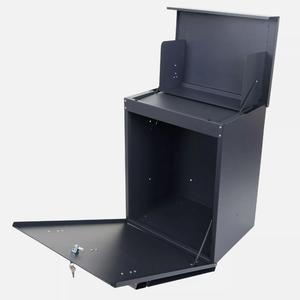 <span class=keywords><strong>Boîte</strong></span> de livraison de colis en acier pour l'extérieur <span class=keywords><strong>Boîte</strong></span> de dépôt de colis verrouillable <span class=keywords><strong>Boîte</strong></span> <span class=keywords><strong>aux</strong></span> <span class=keywords><strong>lettres</strong></span> en métal étanche Cadre en métal pour porche Clôture Curbside - Product Image 3