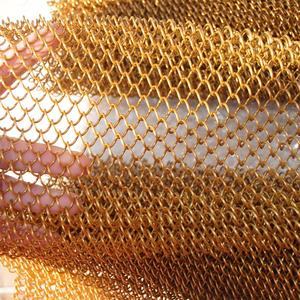 אלומיניום דקורטיבי רשת וילון שרשרת בד בד קמין חוט חוט תקרה תיל סליל תקרה רשת - Product Image 5