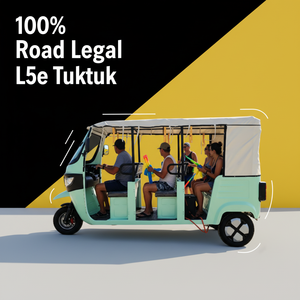 Tuk-tuk électrique homologué EEC L5e, certifié COC, 100 % homologué pour la circulation routière en UE, <span class=keywords><strong>Espagne</strong></span>, Italie - Product Image 2