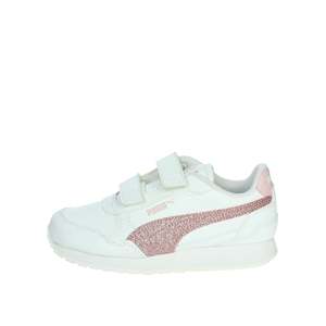 Zapatillas Puma para Niña, Blancas con Detalles en Rosa Brillante, para Uso Casual - Product Image 1
