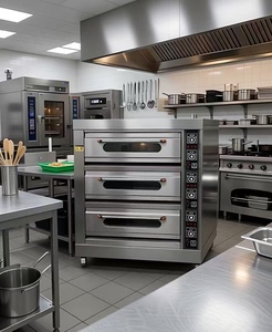 Four électrique commercial à 2 niveaux avec 4 plateaux et étagère, contrôle numérique, 380V, pour boulangerie, pizza, pâtisserie, <span class=keywords><strong>bon</strong></span> prix - Product Image 2