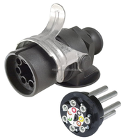 Prise de remorque ABS/EBS 7Pin robuste pour connecteur de remorque de style européen 24v