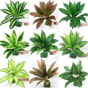 Gm 9 Chi Nhánh Nhân Tạo Cây Nhiệt đới Giả Cây Cọ Lá Lớn Giả Lá Cây Nhiệt đới Rừng Đảng Trang Trí Nội Thất - Product Image 1