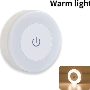 USB Rechargeable <b>Sensor</b> Control Dimming <b>LED</b> Mini Night <b>Light</b> Modern Style Plastic Wall-mounted Lamp for Bedroom Kitchen Cabinet - Product Image 5