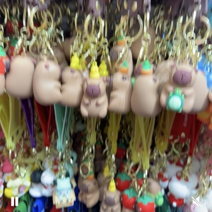 Dễ thương capibala <span class=keywords><strong>Keychain</strong></span> phim hoạt hình cá heo Chuột búp bê nhỏ Mặt dây chuyền vài <span class=keywords><strong>Keychain</strong></span> Ba lô treo <span class=keywords><strong>Keychain</strong></span> bán buôn - Product Image 5