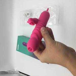 Вибратор-телескоп Two Cats, женский мастурбатор, имитация лизания языком, массажер, секс-игрушка, 283 г, в розничной упаковке - Product Image 4