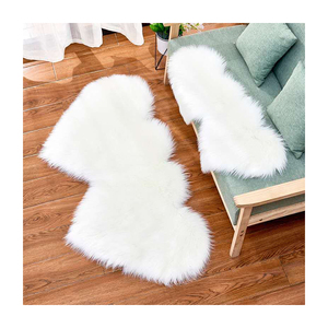 Tappeto Decorativo a Doppio Cuore di Alta Qualità in Peluche Morbido <span class=keywords><strong>per</strong></span> Soggiorno - Product Image 2