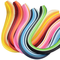 Papier de quilling artisanal en PVC enduit double face imperméable, couleurs mélangées, personnalisable, vente en gros, Chine