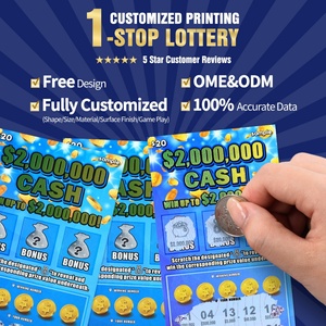 Scratch Lottery Win Cash Prize Customization Scratch <b>Pattern</b> Coating Classic Designs - Product Image 3