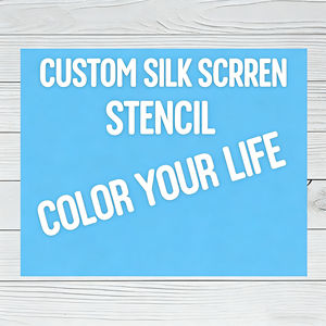 Pochoirs en maille réutilisables personnalisés à sérigraphie autocollants pour le bois, le <span class=keywords><strong>tissu</strong></span>, le verre, la céramique et l'argile polymère - Product Image 1