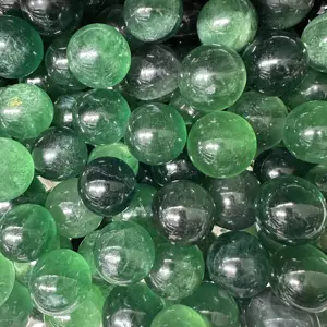 4cm Hot Selling Green Fluorite Spheres High Quality Reiki Spiritual Healing Stone Balls crafts stone fengshui for Collection