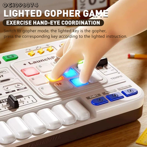 Mới lạ Đảng ủng hộ đồ chơi 2025 xu hướng nhạc cụ Pin hoạt động DJ Mixer điều khiển đồ chơi đàn piano với microphone - Product Image 5