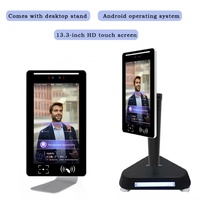 Terminal de Control de Acceso Biométrico Personalizado de 13.3 Pulgadas con Reconocimiento Facial Dinámico, Pantalla Táctil Android 11 y Visión Nocturna