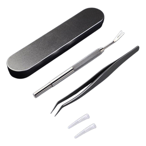 Professional <b>Tick</b> <b>Remover</b> <b>Tool</b> Tweezers Hook Kit Dual Tipped Set Pet Veterinary Use Stainless Steel Ultrasonic - Product Image 1